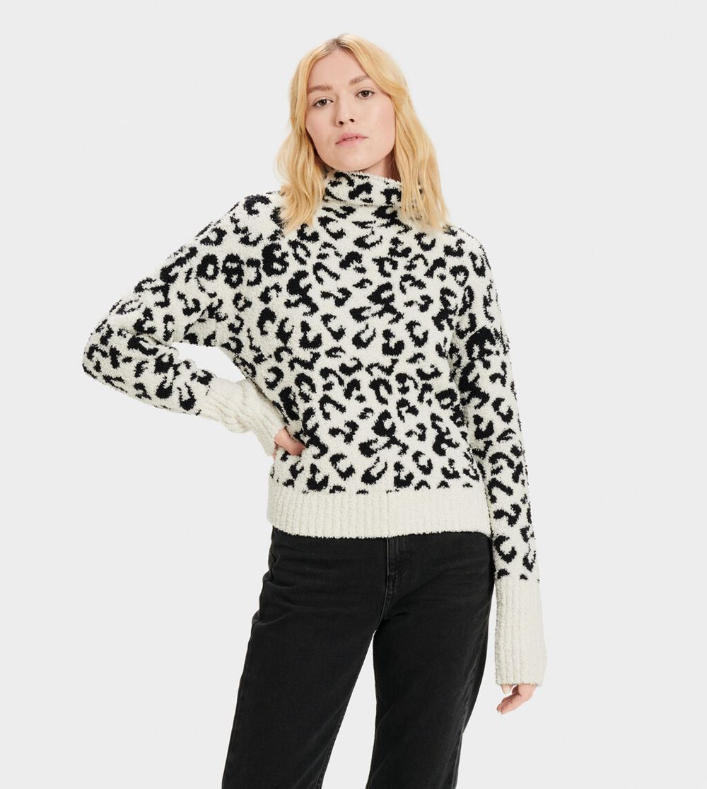 Ugg Sage Turtleneck - Womens Sweater - Leopard - NZ (6273XEQWP)